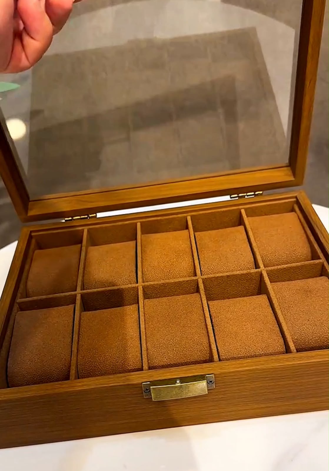 Luxury Wooden Watch Box – 10 Watch Storage Case