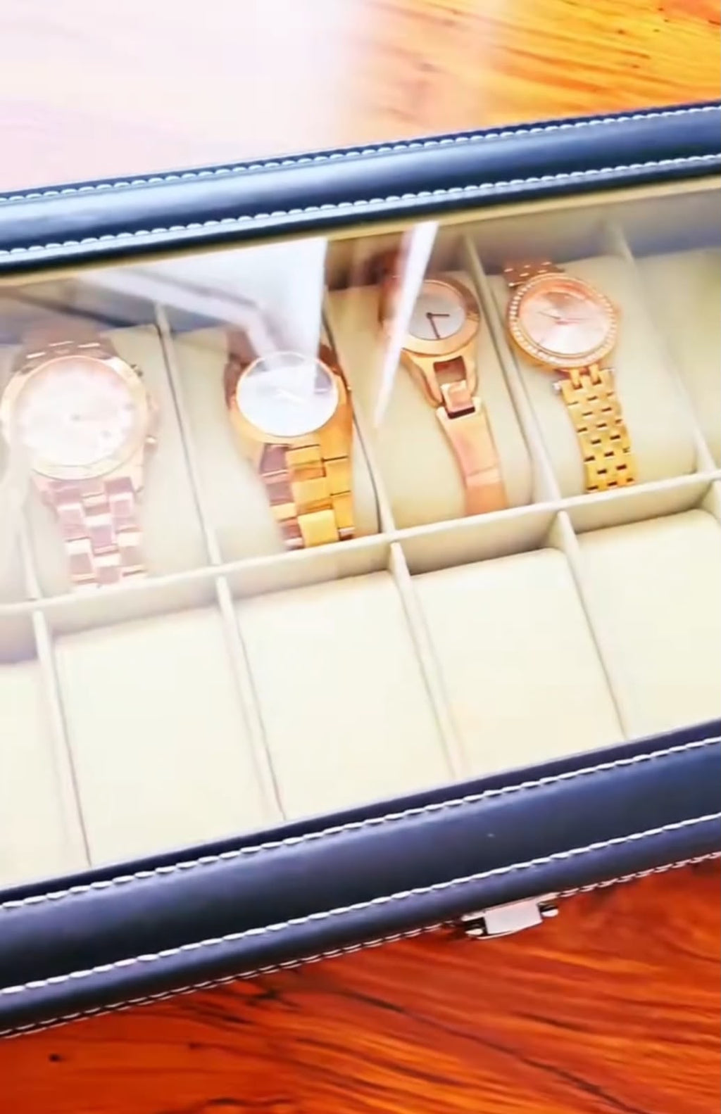 Luxury Watch Box – Multi-Compartment Watch Organizer