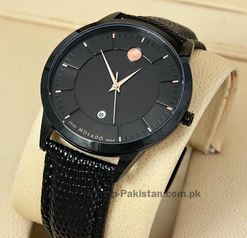 Men's Analog Display Black Watch
